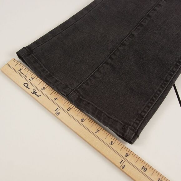 Free People We The Free Pull On Flare Black Jeans Womens Sz 24 - Picture 8 of 10